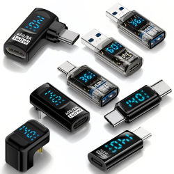 Convertidor USB tipo C de 140W, 60W, 36W, pantalla Digital, 40Gbps, 8K, adaptador USB de carga rápida de vídeo para Monitor de ordenador portátil iPhone 17 iPad
