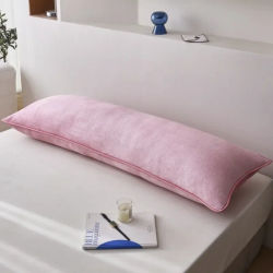 Funda de Almohada Larga de Franela de Terciopelo Lácteo, Funda de Almohada Cálida de Invierno para Parejas, Funda de Almohada Doble Antipolvo y Antitranspirante