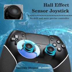 Para PS4 Gamepad controlador de juegos inalámbrico efecto Hall Joystick función Turbo para PS4 Slim Pro Bluetooth Joypad Accesorios