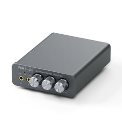 Fosi Audio K5 PRO USB Gaming DAC con micrófono amplificador de auriculares Mini Audio DAC para PS5 altavoces activos alimentados por escritorio