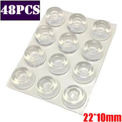 Tope de puerta autoadhesivo fuerte, amortiguador de goma, parachoques de gabinete, almohadillas de silicona para muebles, cojines protectores, tope pequeño