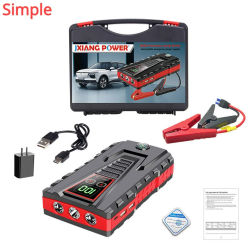 Arrancador de Coches Portátil de 12V con Aumento Automático de Voltaje, Banco de Energía y Cargador de Batería para Viajes Largos, Emergencias, Autos, Camionetas y SUVs