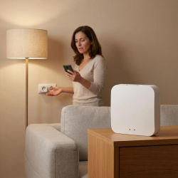 Funciona con Tuya Smart Bluetooth Gateway Hub Smart Home Life Bridge, control remoto Bluetooth, Alexa, Google