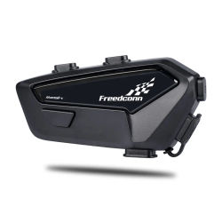 FreedConn FX PRO Sistema de Comunicación para Motocicletas con Intercomunicador Bluetooth para 2-6 Motociclistas, Alcance de 1000 Metros