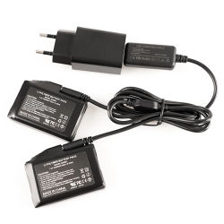 Cargador de batería recargable con baterías para guantes calefactados, calcetines calefactados, chaqueta calefactora, Cargador USB de 7,4 V, batería de 2200MAH