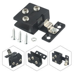 Bisagra de puerta de vidrio para armario, abrazadera de puerta de vitrina, sin perforaciones, accesorios de Hardware para muebles