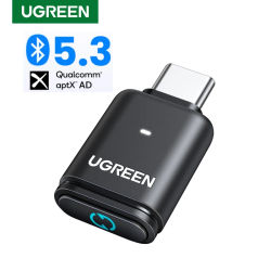 UGREEN USB C tipo C Bluetooth 5,3 transmisor aptX HD AD adaptador de Audio para PC Nintendo Switch auriculares altavoz micrófono
