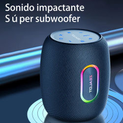 ZEALOT S64 50W Altavoces inalámbricas, altavoz de subwoofer portátil para exteriores resistente al agua IPX 6, batería de 14400mAh.