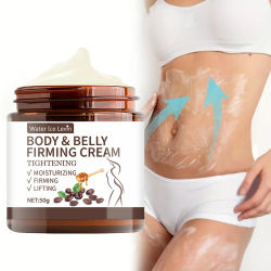 Crema reafirmante para control abdominal - 60 g, extracto de planta hidratante profunda e hidratante, sin alcohol, adecuada para todo tipo de piel, sin especias, mejora la elasticidad de la piel