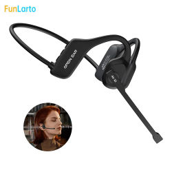 Auriculares Bluetooth de oreja abierta, auriculares Bluetooth con micrófono, auriculares inalámbricos Bluetooth 5,3 con micrófono de pluma para llamadas de trabajo