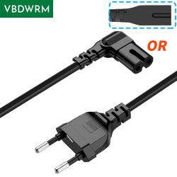 Cable de alimentación de CA UE a IEC 320C C7 Schuko CEE7/16 a C7 Firgure 8 cable de alimentación para Samsung Philips Sony LED TV 3m/5m/1,5 M/1M