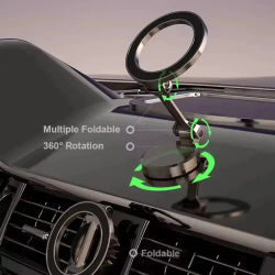 Adecuado para soportes magnéticos para teléfonos de coche, compatible con varios modelos de teléfonos, es resistente y no se cae fácilmente.