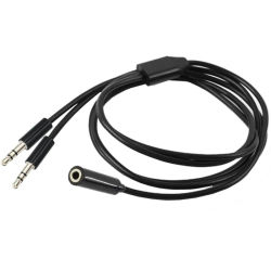 Cable de Audio divisor de auriculares, Cable de extensión hembra a 2 macho de 3,5mm, divisor 3,5 para auriculares, dos altavoces, envío directo