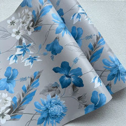 Papel tapiz autoadhesivo de flores y plantas verdes de imitación, papel tapiz de PVC para pared de fondo de TV, decoración del hogar, dormitorio, sala de estar