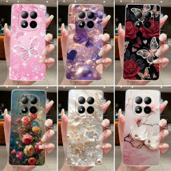 Para Xiaomi Redmi Note 15 Pro Plus funda de lujo con flores funda de teléfono suave de TPU para Redmi Note 15 Note15 Pro + 5G Fundas parachoques