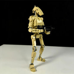 MOC Festival Party - Robot de Batalla B1 de la Guerra Espacial, Bloques de Construcción, Modelo de Robot Alienígena, Ladrillos de Juguete para Niños