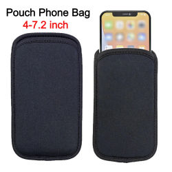 Bolsa Universal de neopreno para teléfono Samsung Xiaomi, funda para teléfono, bolsas para iPhone 6 7 8 Plus 11 Pro Xr Xs Max 12 13 14, funda para teléfono