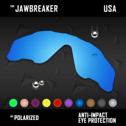 Reemplazos de lentes OOWLIT para gafas de sol Oakley Jawbreaker OO9290 de 31 mm y Jawbreaker Asian Fit OO9270 polarizadas-multicolores