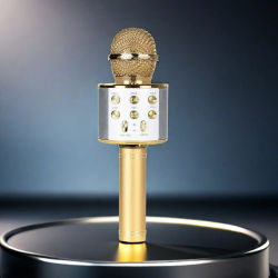 Micrófono de karaoke Bluetooth Micrófono de karaoke inalámbrico para adultos y niños que cantan - Juguetes perfectos para niñas Regalos de cumpleaños