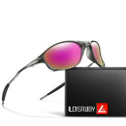 Gafas de sol de ciclismo de moda para hombres y mujeres, gafas de sol de metal con protección UV para deportes al aire libre, correr, senderismo, viajes de conducción