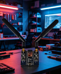 Nuevo Módulo de Desarrollo ESP32 DevKitC + NRF24L01 PA LNA 2.4GHz con Antena Mejorada, Protocolo de Comunicación Bluetooth y WiFi