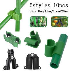 Clips de plástico universales para plantas, conector fijo para pilares, jardinería, soporte fijo de 8-20mm, conector para pérgola trepadora, 10 Uds.