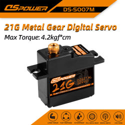 DSpower 21g Metal Gear mini servo 4,2 KG 17g Servo para 1:18 1:16 rc car slash E-Revo 144001 Robot de avión C24 D12 MN99S MN86 RC
