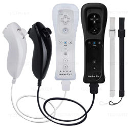 Mando a distancia inalámbrico para Nintendo Wii Nunchuck con Motion Plus, mando Bluetooth para consola Wii /Wii U, Joystick Joypad