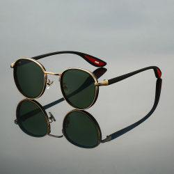 GM LUMIAS gafas de sol redondas Vintage para hombre 2025, nuevas gafas de sol Punk a la moda para mujer, diseño de marca de lujo, gafas de sol informales Anti-UV