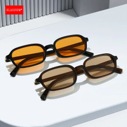 KLASSNUM gafas de sol Vintage para hombres y mujeres 2026, gafas de sol rectangulares a la moda, gafas de sol Anti UV400, gafas cuadradas pequeñas