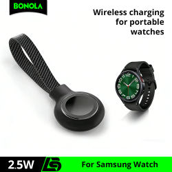 Bonola-cargador de reloj con cordón tipo C para Samsung Watch Ultra 8, 7, 6, 5, cargadores de reloj inalámbricos magnéticos portátiles para Galaxy Watch