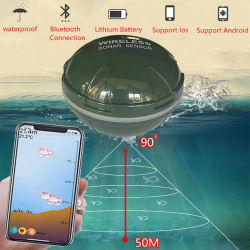 Buscador de Peces Inteligente con Sonar, Diseño Nuevo 2026, Compatible con Android e iOS, Bluetooth, Visualización Inteligente de Peces