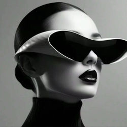 Nuevas gafas de sol alienígenas resistentes a los rayos UV, gafas punk, gafas de sol integradas futuristas Y2k con montura grande 7751