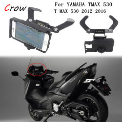 Soporte de navegación para teléfono móvil para Yamaha TMAX530 TMAX 530 TMAX-530 2012-2016 soporte para teléfono inteligente GPS