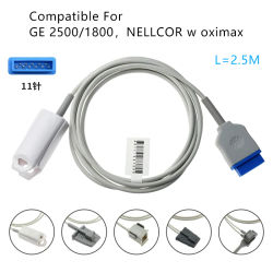 Sensor de Dedo Reutilizable para Adultos AWT SpO2 para Monitor de Pacientes GE Ohmeda B30, B40
