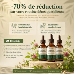 Gotas de Drenaje Linfático Naturales a Base de Plantas ERLONA de 59 ml, Favorecen una Circulación Saludable, Ideales para Personas que Pasan Mucho Tiempo de Pie o Sentadas