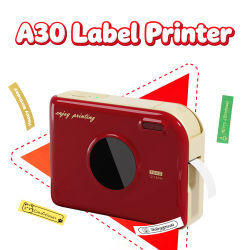 Impresora de Etiquetas Phomemo A30, Mini Impresora de Cinta, Impresora Inalámbrica Bluetooth, Impresora Portátil, Ideal para Etiquetas de Regalo y Etiquetas de Fotos