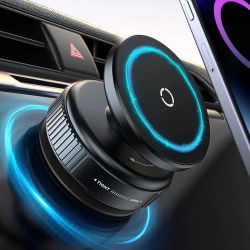 360 ° Soporte magnético para teléfono con ventosa ajustable, soporte para teléfono para coche con succión al vacío para gimnasio/espejo/superficie lisa para todos los teléfonos inteligentes