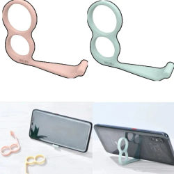 El artefacto creativo del soporte del teléfono móvil de 5 uds no está cansado del soporte auxiliar del dedo de la mano soporte de mano del teléfono móvil de escritorio.