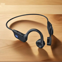 Auriculares deportivos de conducción ósea, inalámbricos, compatibles con Bluetooth, manos libres con micrófono para Xiaomi, auriculares para correr