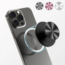 Soporte magnético para teléfono con patrón de CD, Compatible con Magsafe, soporte expandible para teléfono Kindle, 1/2 Uds.