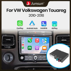 Adaptador de interfaz inalámbrica Junsun CarPlay Android Auto para Volkswagen Touareg RNS850 2010-2018 Bluetooth Airplay MirrorLink