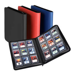 Carpeta para Tarjetas Coleccionables, con 9 Bolsillos, para Tarjetas de Béisbol, con Capacidad para más de 252 Tarjetas, Álbum de Almacenamiento para Tarjetas YuGiOh, MTG, TCG