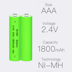 ALLY AAA para baterías de afeitadora eléctrica PHILIPS SUPPO 2,4 V 1800 mAh Ni-MH
