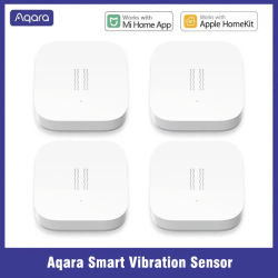 Aqara-Sensor de vibración inteligente Zigbee, Sensor de movimiento y choque, Monitor de alarma de detección, giroscopio incorporado para Xiaomi Mijia Homekit Smarthome