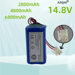 Batería para aspiradora 14,8V2800mAh 4800mAh 6800mAh Batería para robot aspirador ILIFE A4, A40, A4S, A6, A8, V7, V7S V7S Pro V50