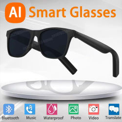 Gafas Inteligentes con IA, 8K, Control Remoto, Cámara Táctil, Grabación, Traductor, Asistente de Voz, Música, Bluetooth Inalámbrico