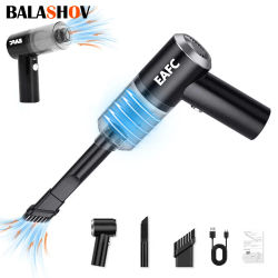 Aspiradora inalámbrica portátil, Mini colector de polvo seco y húmedo para el hogar y el coche, aparatos de limpieza de mano de doble uso, carga USB
