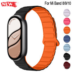 Nueva Correa Deportiva de Silicona para Xiaomi Watch 10/9/8, Banda Magnética para Miband Smartwatch, Repuesto Transpirable, Accesorios para Pulsera