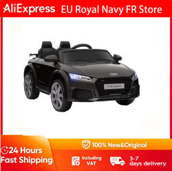 Auto Eléctrico para Niños, 12V con Doble Motor, hasta 3Km/H, Control Remoto 2.4g, Interfaz MP3/USB, Altavoz y Faro, Negro
